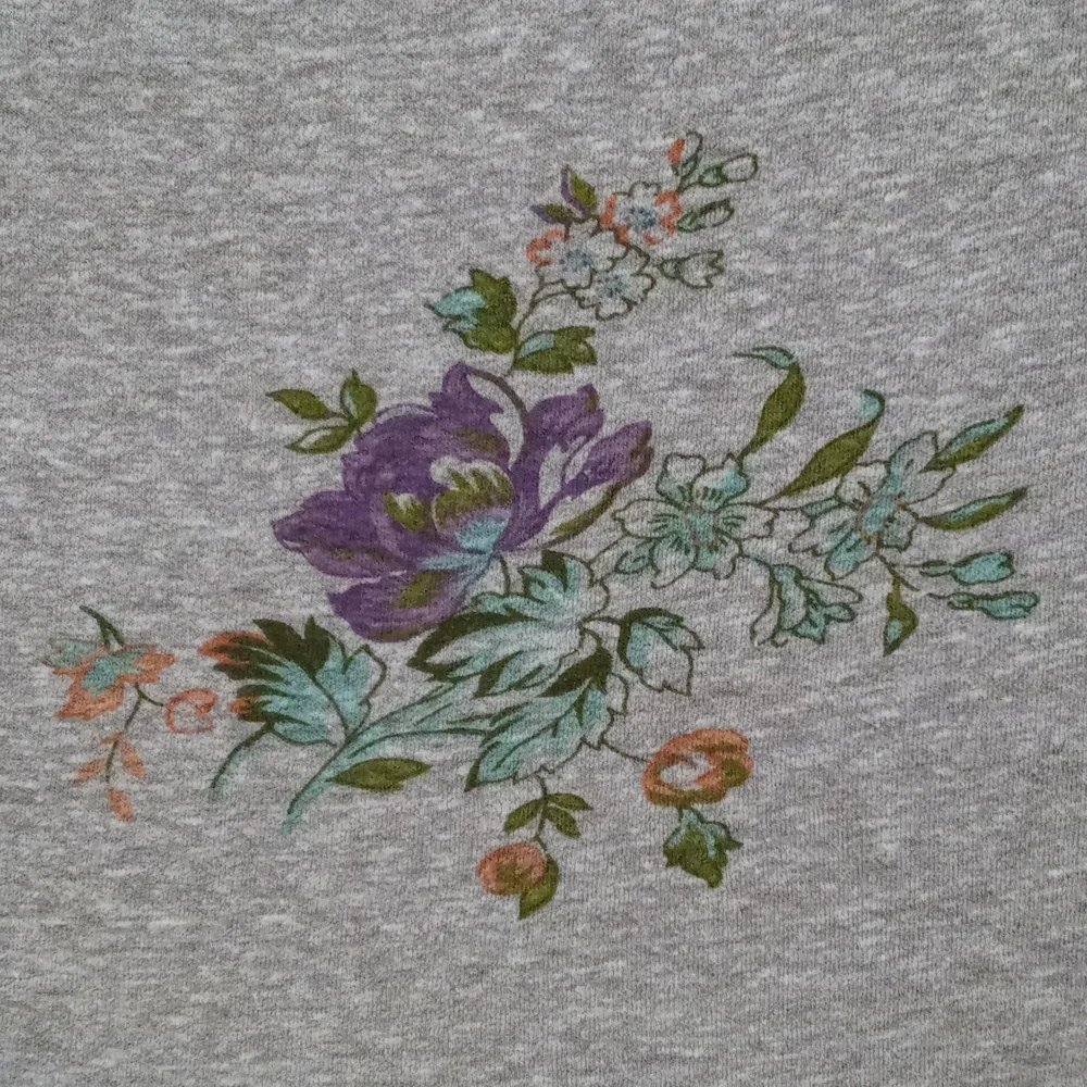 🌸Anthropologie🌸 - Gray Floral Open Front S/S Cardigan Sweater